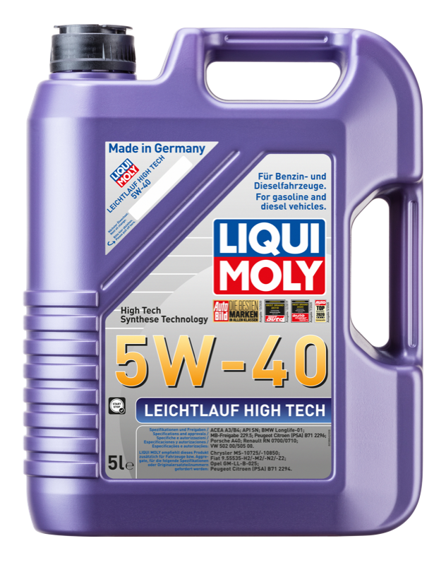 Liqui Moly 5w40 Leichtlauf High Tech Engine Oil 5l Mill Parts