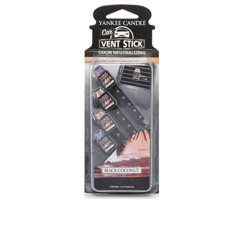 Yankee Candle Vent Sticks Car Air Freshener Black Coconut ...